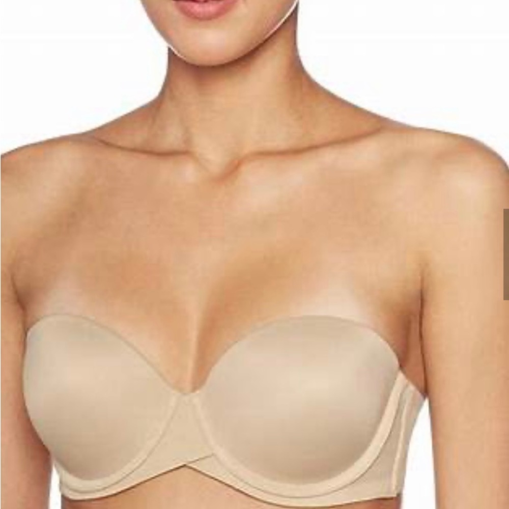 Maidenform self expressions stay put strapless bra, beige size 40DD